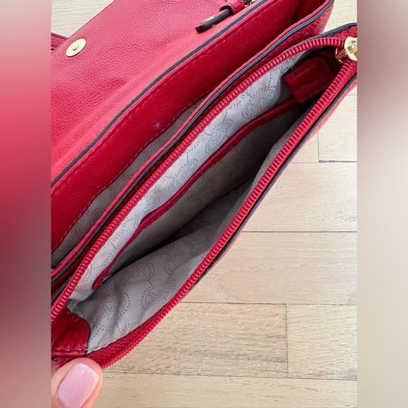 Michael Kors Cherry Red Crossbody Bag - Picture 3 of 3